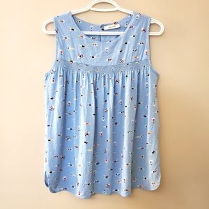 Swimming ladies print blouse - Mandee Size M